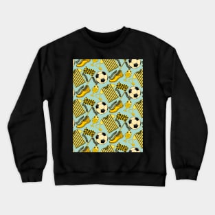 Soccer Pattern Crewneck Sweatshirt